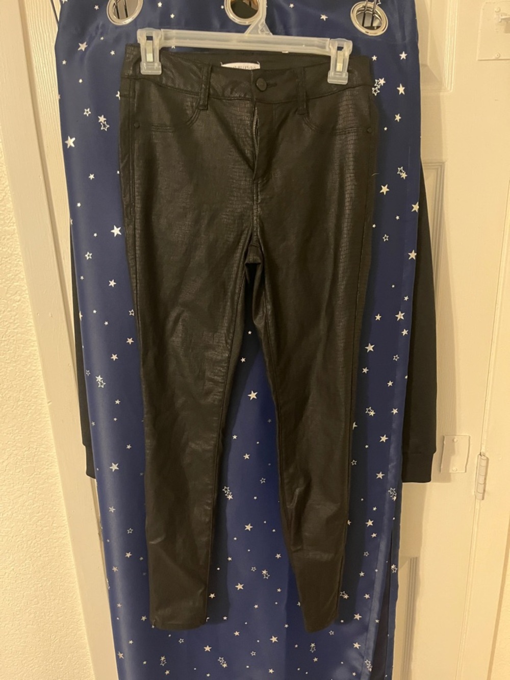Signature Studio Black Faux Leather Pants